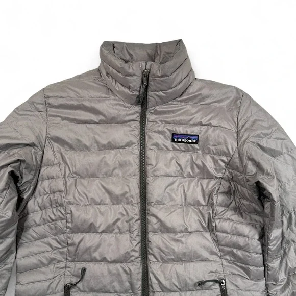 Patagonia Down Sweater Puffer‎ Jacket Womens XS Gray Lightweight Warm